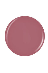 Glossy pale pink circle nail polish sample color swatch isolated in white background